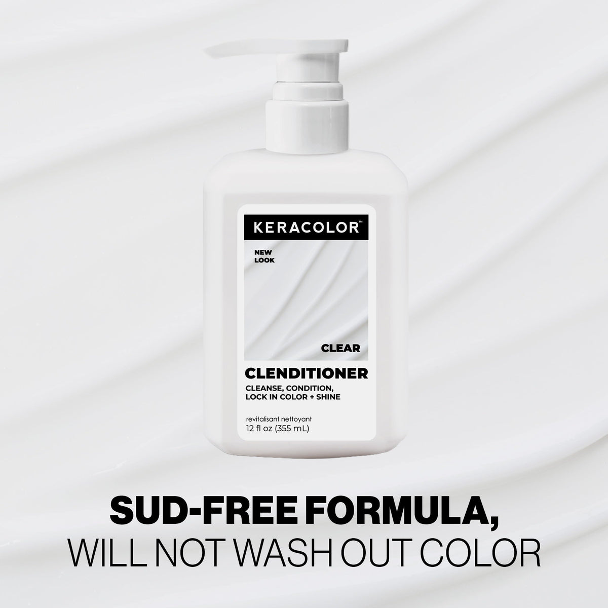 KERACOLOR ingredient closeup highlighting keratin and water complex