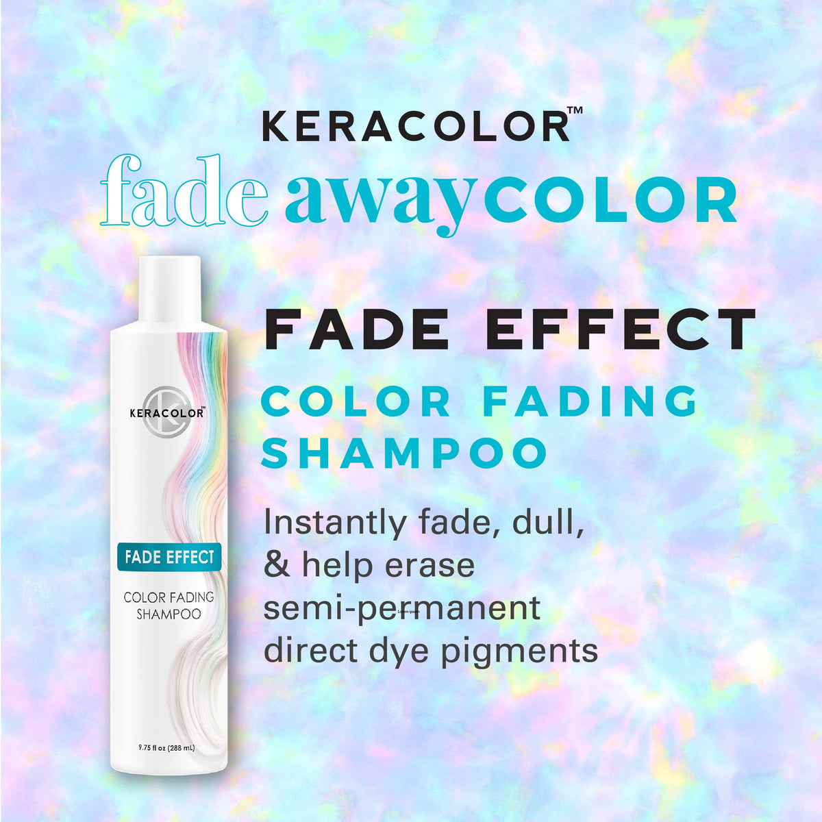 KERACOLOR shampoo foam close up demonstrating lather and gentle cleansing benefit
