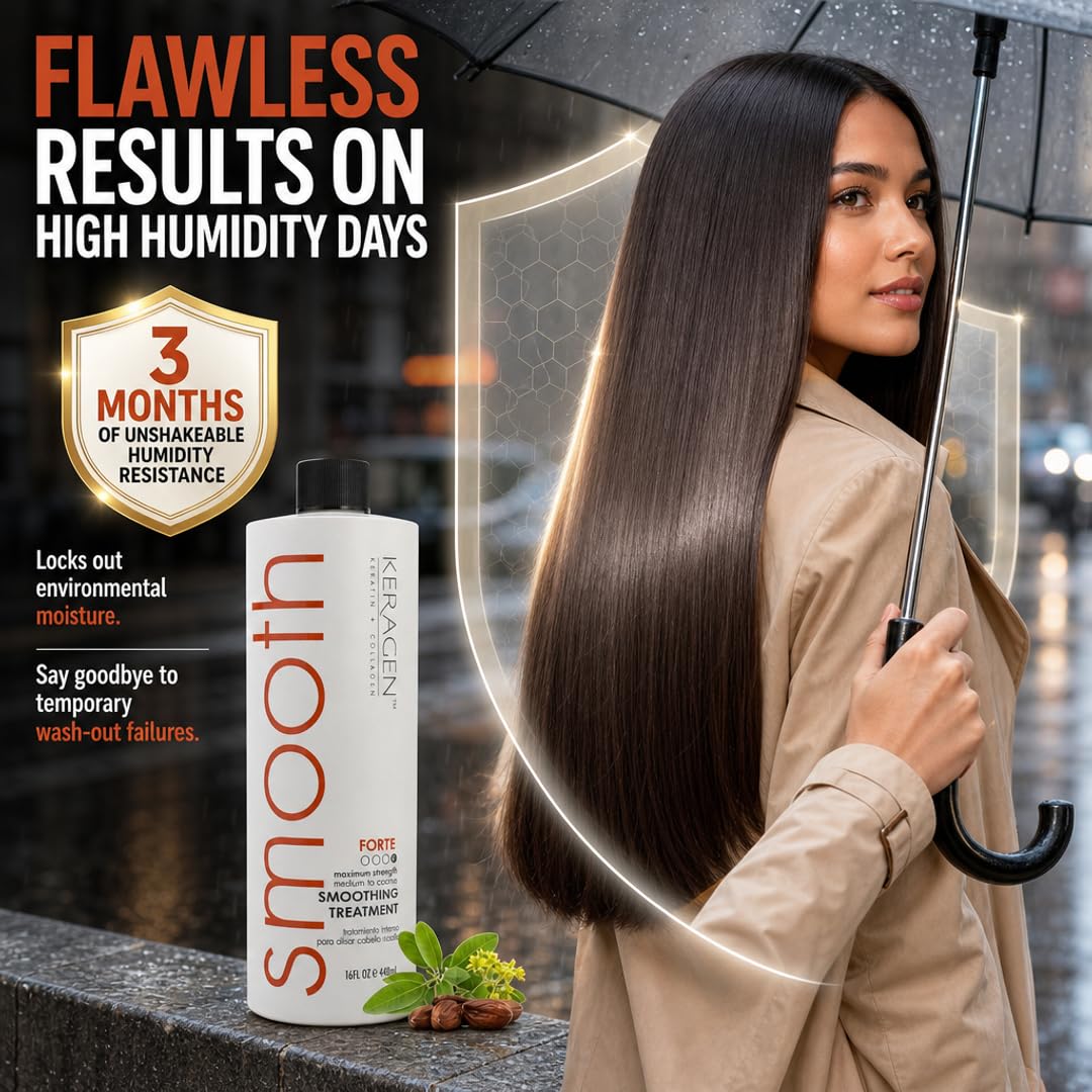 KERAGEN Forte used during blowdry to speed drying and improve smoothness