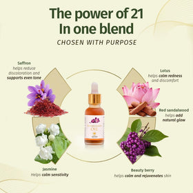 Kerala Ayurveda oil in hands demonstrating easy application and quick absorption