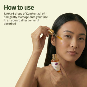 Kerala Ayurveda on bathroom vanity in lifestyle scene promoting daily ritual