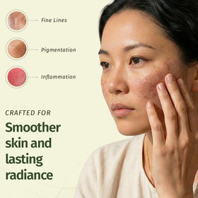 Kerala Ayurveda texture drop of Kumkumadi oil showing lightweight absorption benefit