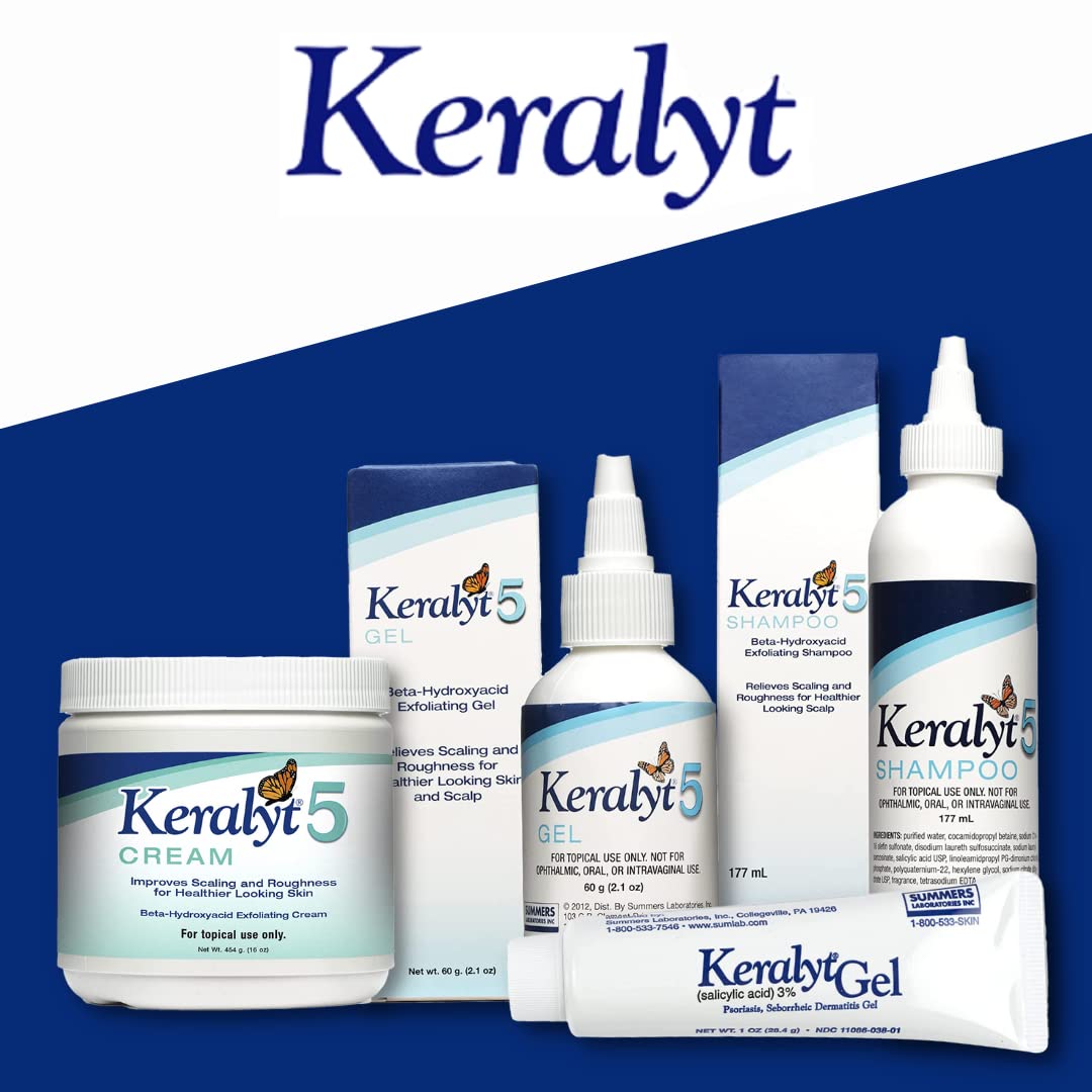 Keralyt 5 label ingredient panel highlighting 5% salicylic acid concentration