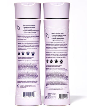 Keranique cruelty-free badge on label showing ethical ingredient benefit