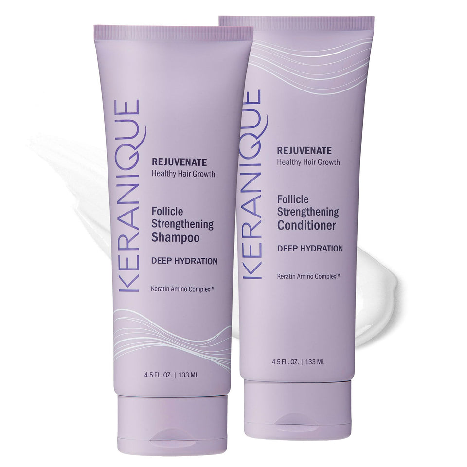 Keranique front packaging showing full hydration set and clear branding benefits