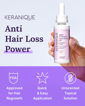 Keranique dropper tip close-up for precise application and targeted benefit