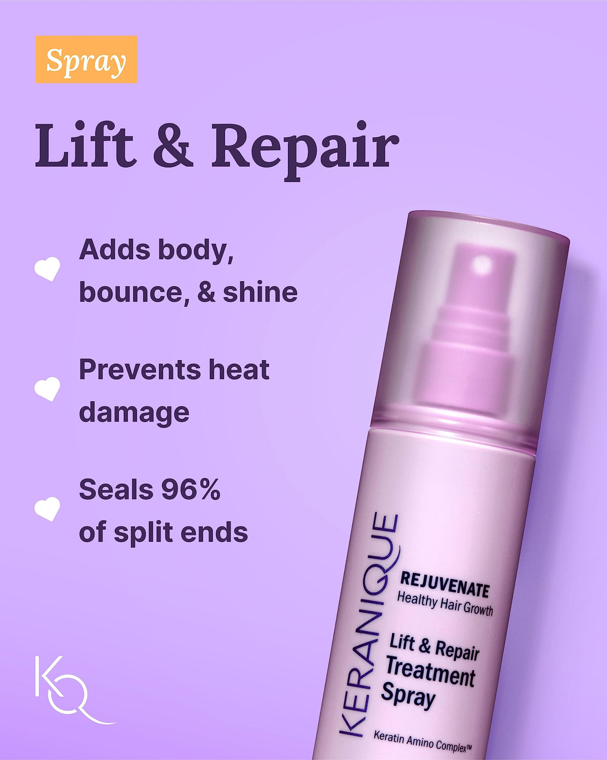 Keranique follicle booster serum bottle emphasizing targeted scalp nourishment