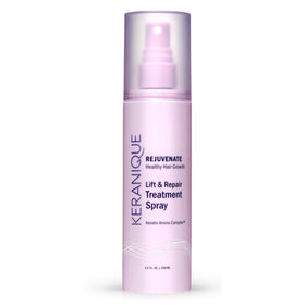 Keranique front bottle showing product label and instant volume benefit