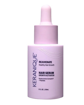 Keranique front packaging showing product and brand benefits for fuller hair