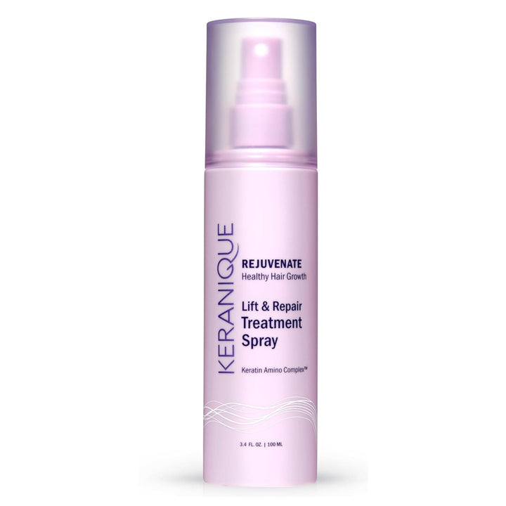 Keranique front packaging showing lift and repair benefits