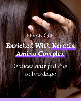 Keranique keratin amino complex texture detail for strand strengthening