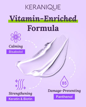 Applying Keranique to wet scalp to remove buildup and improve manageability