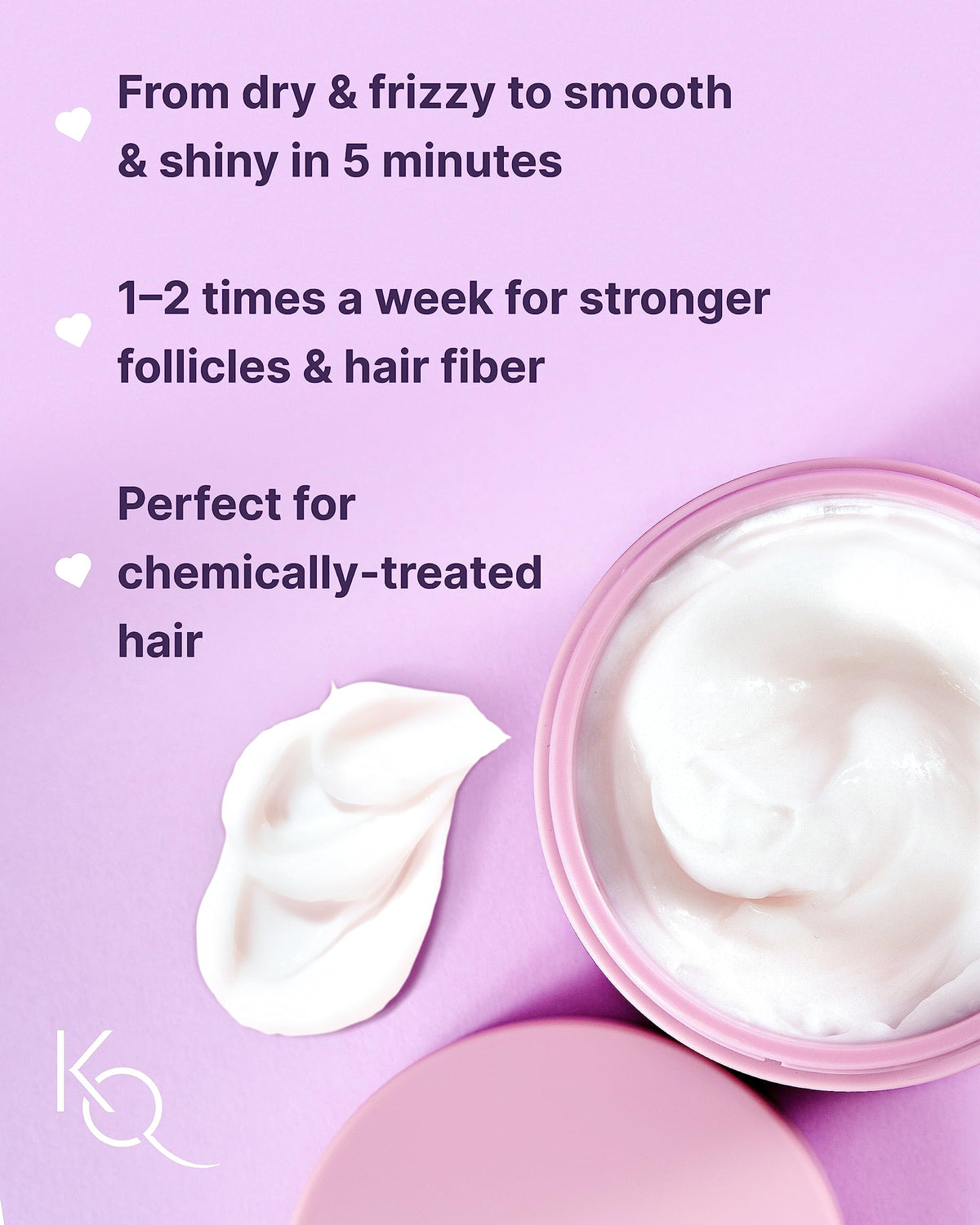 Keranique cream texture close-up illustrating rich hydration