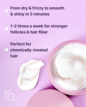 Keranique cream texture close-up illustrating rich hydration