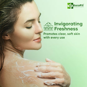 KERAPIL ingredient label highlighting salicylic and lactic acids benefits