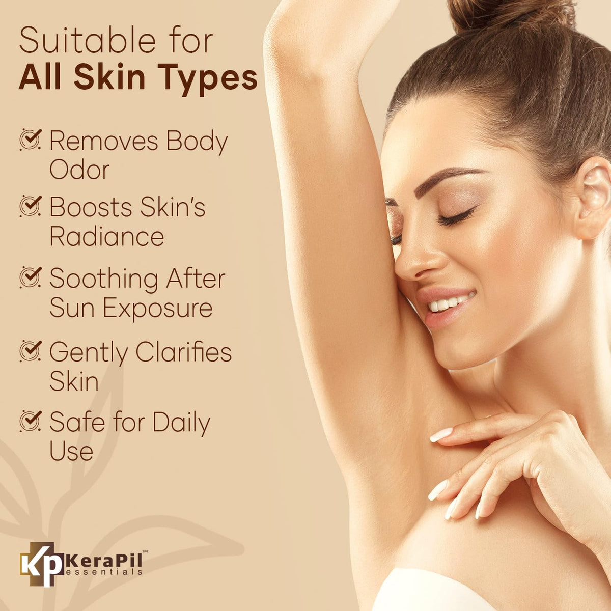 KERAPIL paired with moisturizer showing post‑wash hydration benefits