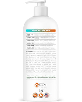 KERAPIL bottle styled on bath shelf evoking daily routine convenience
