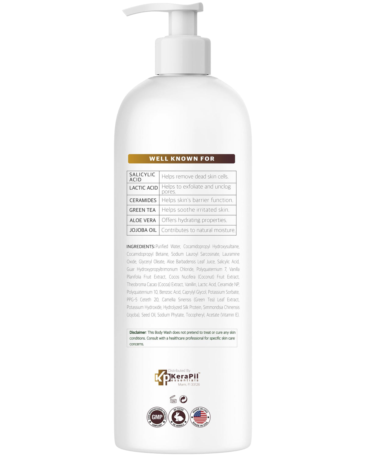 KERAPIL bottle on bathroom shelf lifestyle scene for everyday use