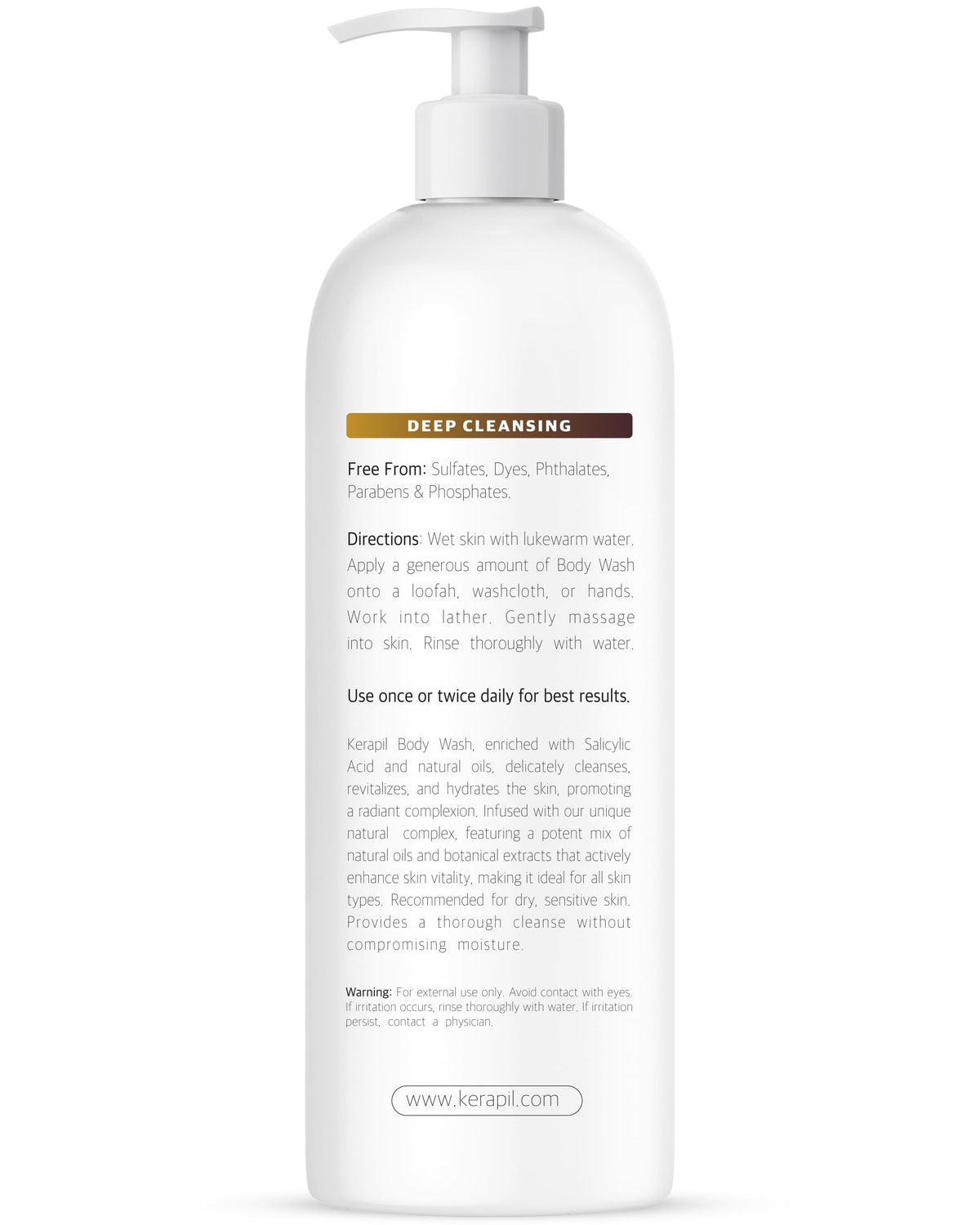 KERAPIL coconut and vanilla elements suggesting pleasant scent benefit