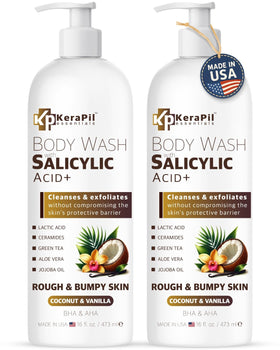 KERAPIL front packaging showing dual 16 fl oz bottles and scent benefit