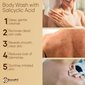 KERAPIL creamy lather texture demonstrating gentle exfoliation benefit