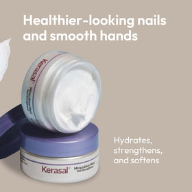 Kerasal being applied to fingernail for stronger nails
