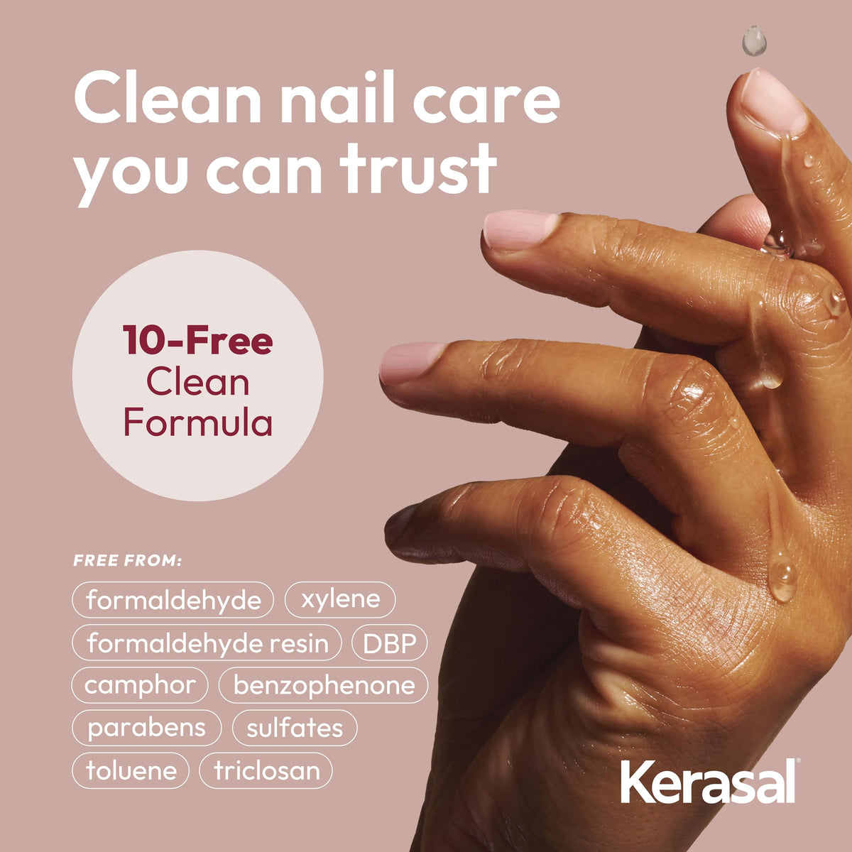Kerasal before and after hands showing visible smoothing
