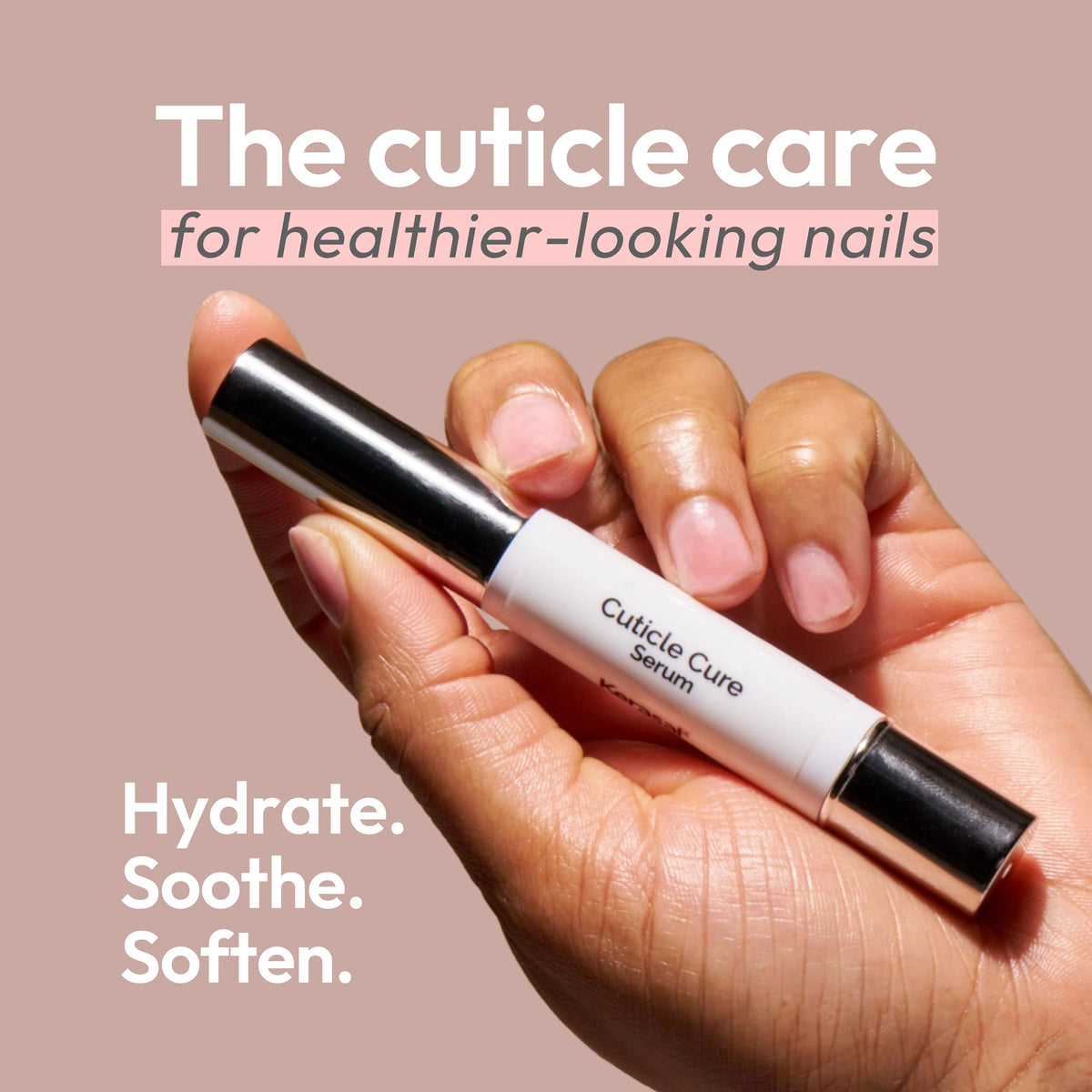 Kerasal cushion tip closeup highlighting soft applicator for precise, no-mess application benefit
