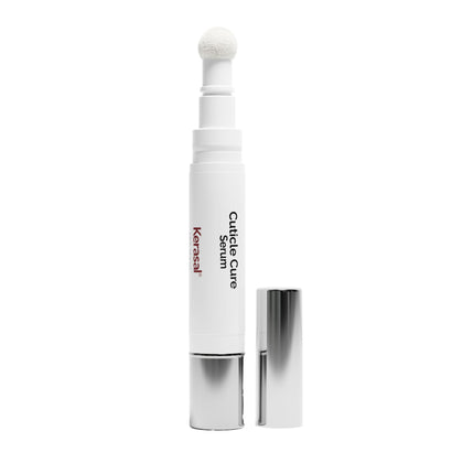 Kerasal cuticle cure front pen showing compact applicator and branding benefit softens cuticles