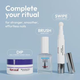 Kerasal pen inside a manicure kit showing compatibility with tools benefit organized routine