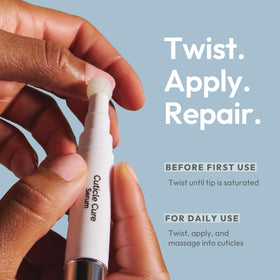 Kerasal pen in hand for scale showing travel-friendly size benefit convenient on-the-go care