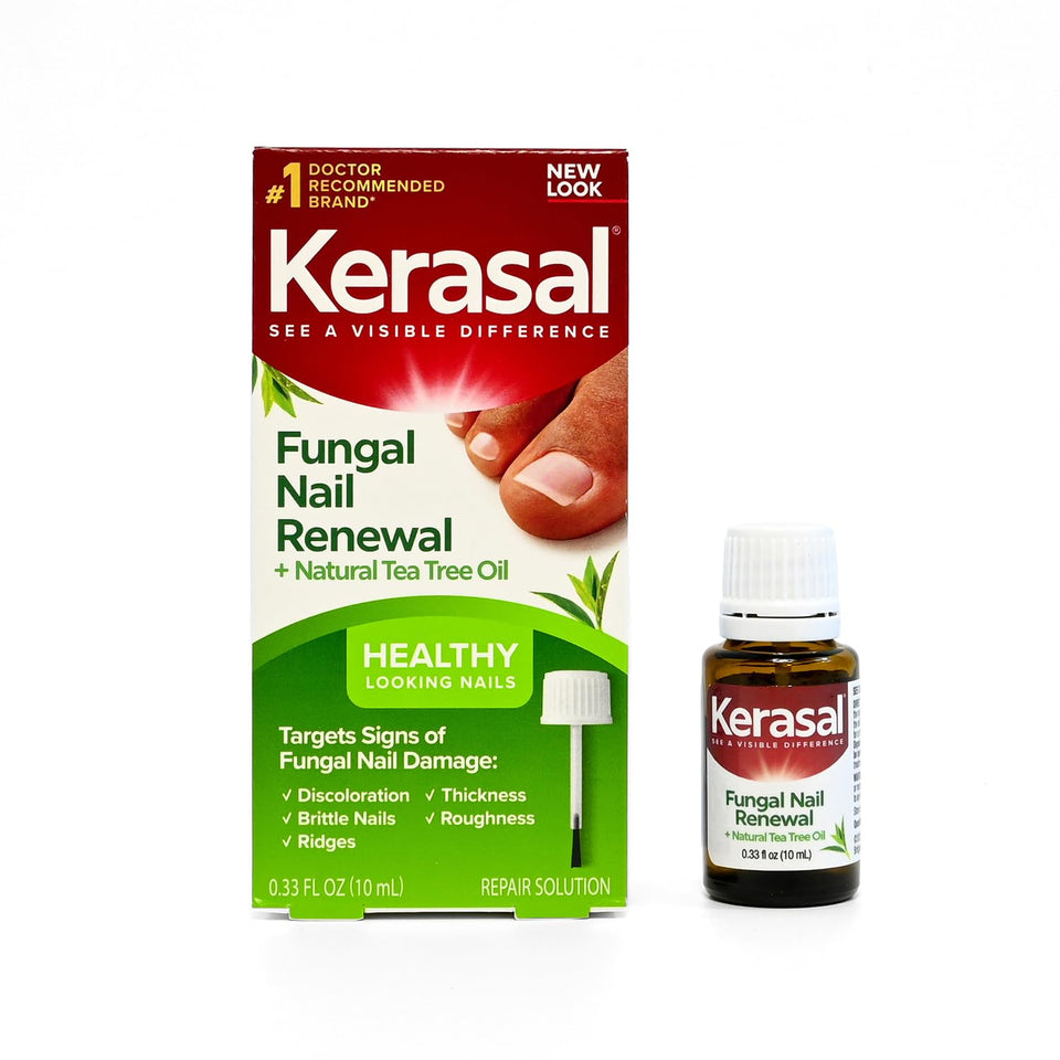 Kerasal front packaging showing bottle and label for visible nail improvement