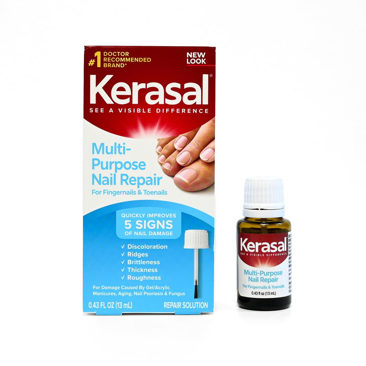 Kerasal front packaging showing bottle and brand for quick identification
