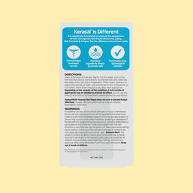Kerasal patch in bathroom routine setting offering simple at-home nail care