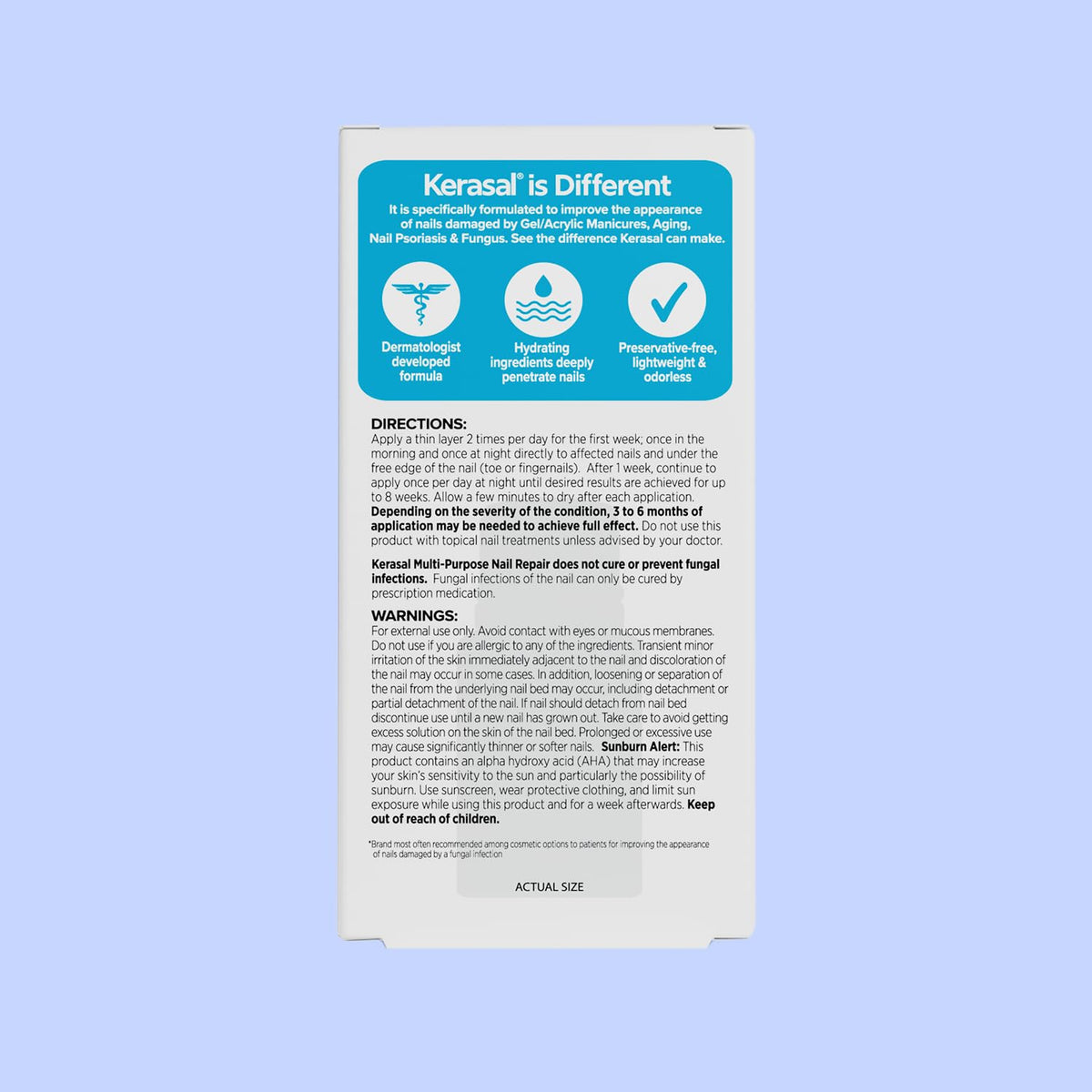 Kerasal included in hand-care routine showing improved nail confidence