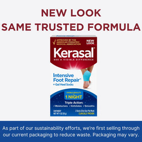 Kerasal ointment texture close-up demonstrating creamy exfoliant action