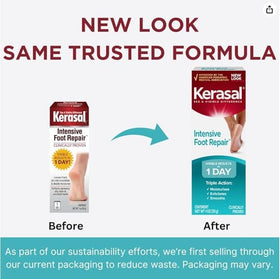Kerasal open tube with ointment texture visible, demonstrates concentrated moisturizing benefit