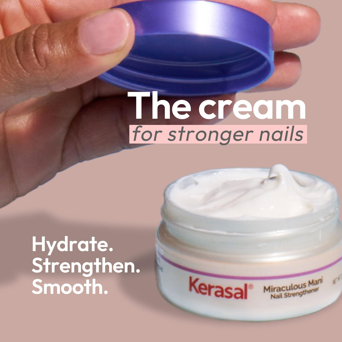 Kerasal open tube texture demonstrating smooth cream
