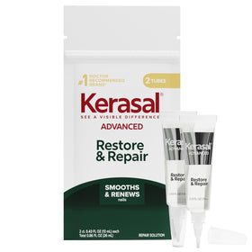 Kerasal front packaging displayed showing product and size benefit