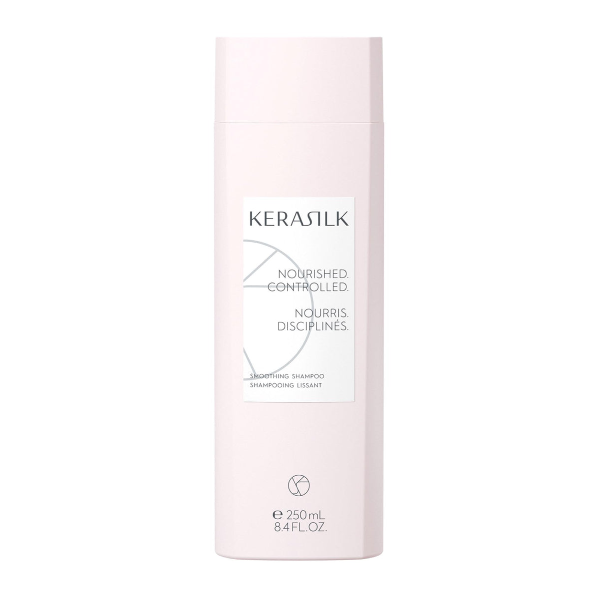 Kerasilk front packaging shows 250ml bottle and promises smoother hair