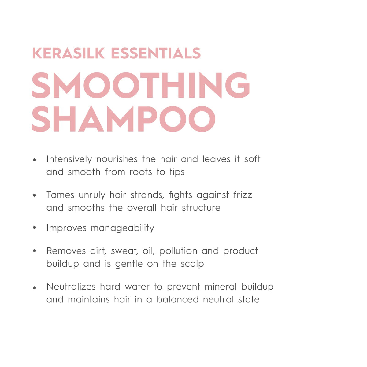 Kerasilk pump top close-up highlighting label and easy dispensing benefit
