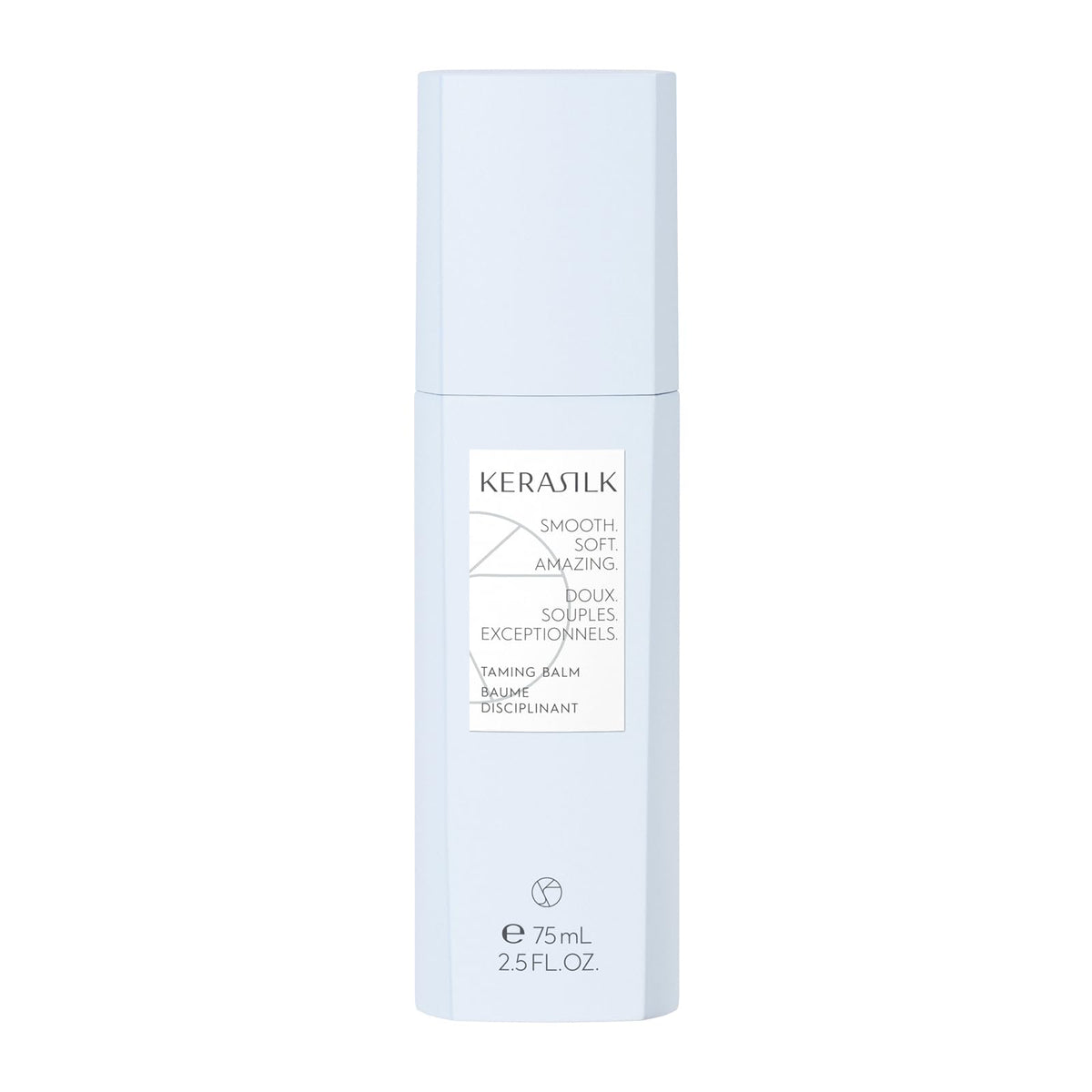 Kerasilk taming balm front packaging showing product and benefit of instant smoothing