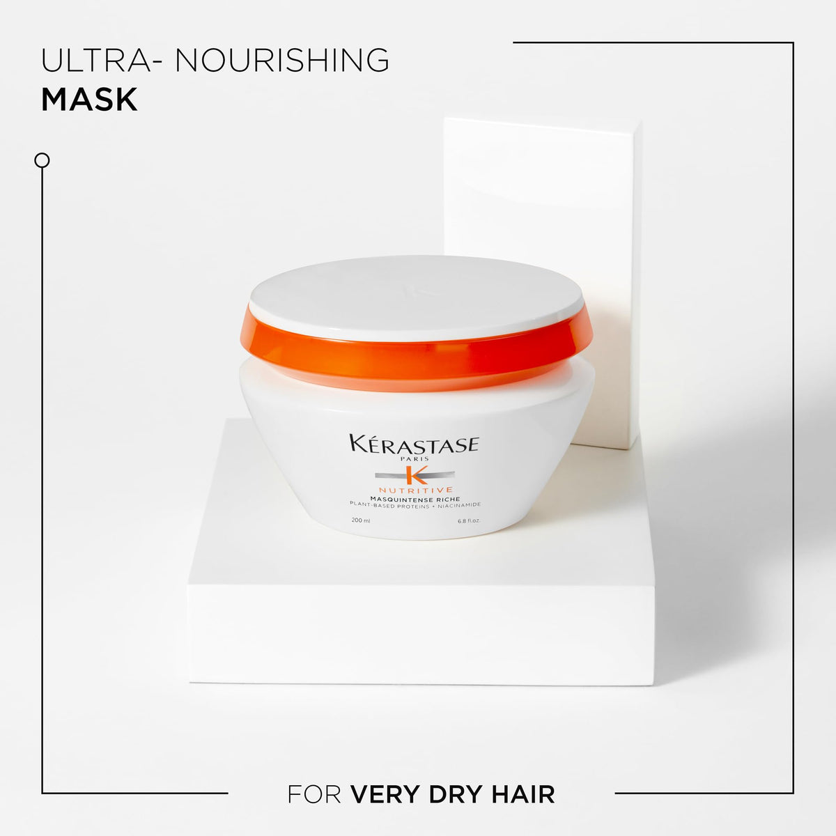 KÉRASTASE being applied to wet hair to detangle and soften strands