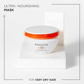 KÉRASTASE being applied to wet hair to detangle and soften strands