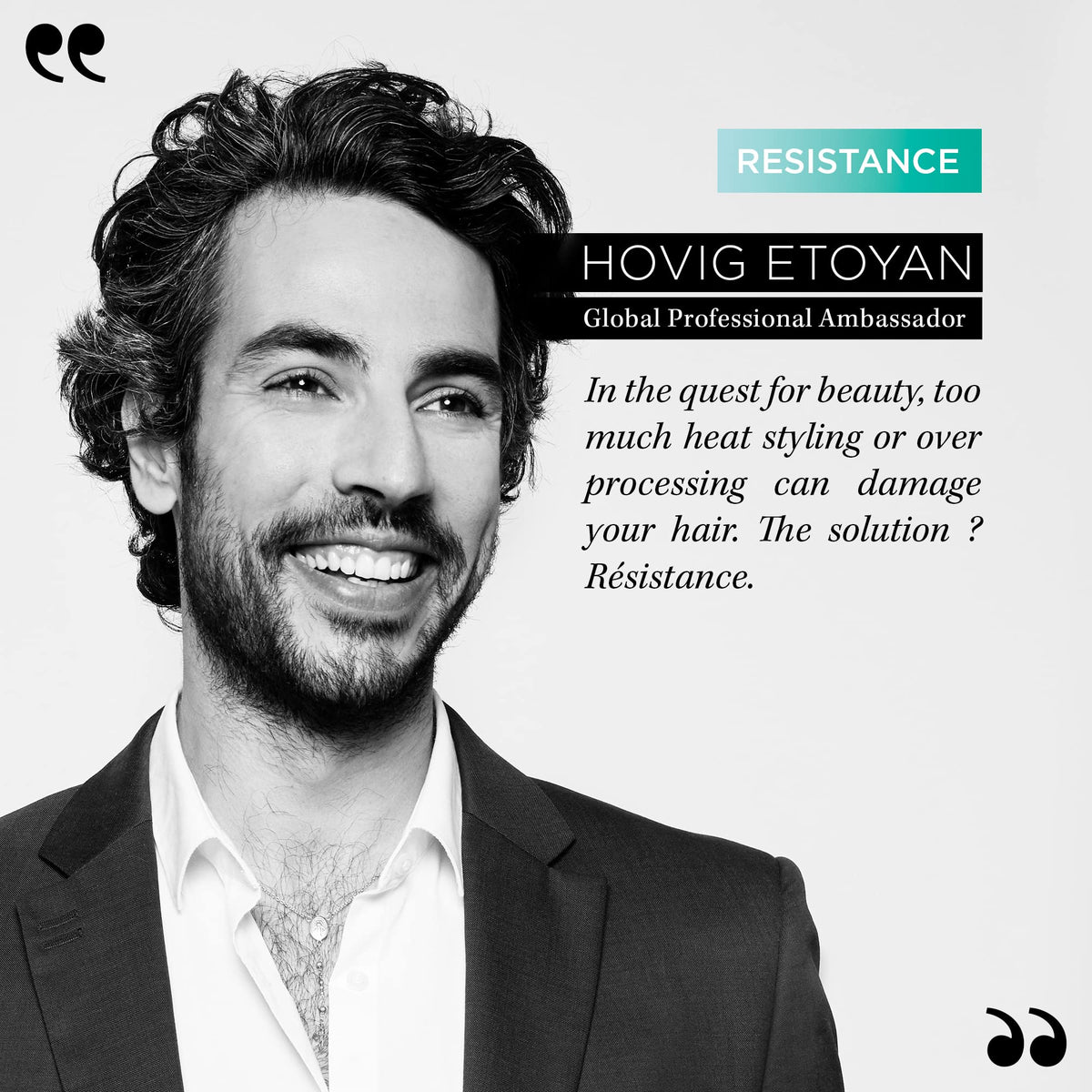 KÉRASTASE before and after hair texture comparison showing smoother strands