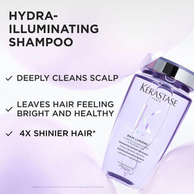 KÉRASTASE back label close-up with ingredients and usage benefit