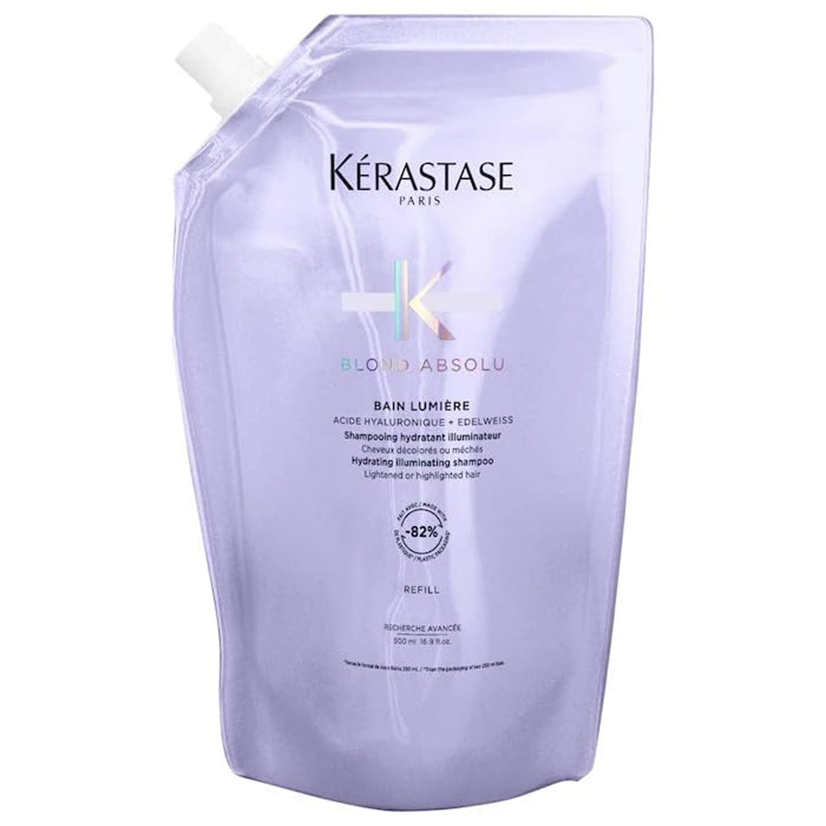KÉRASTASE bottle front view showing product and shine benefits