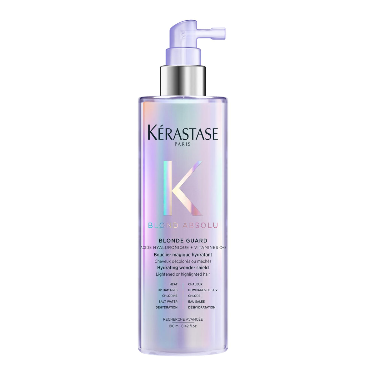 KÉRASTASE front packaging of Blond Absolu Blonde Guard showing product benefits