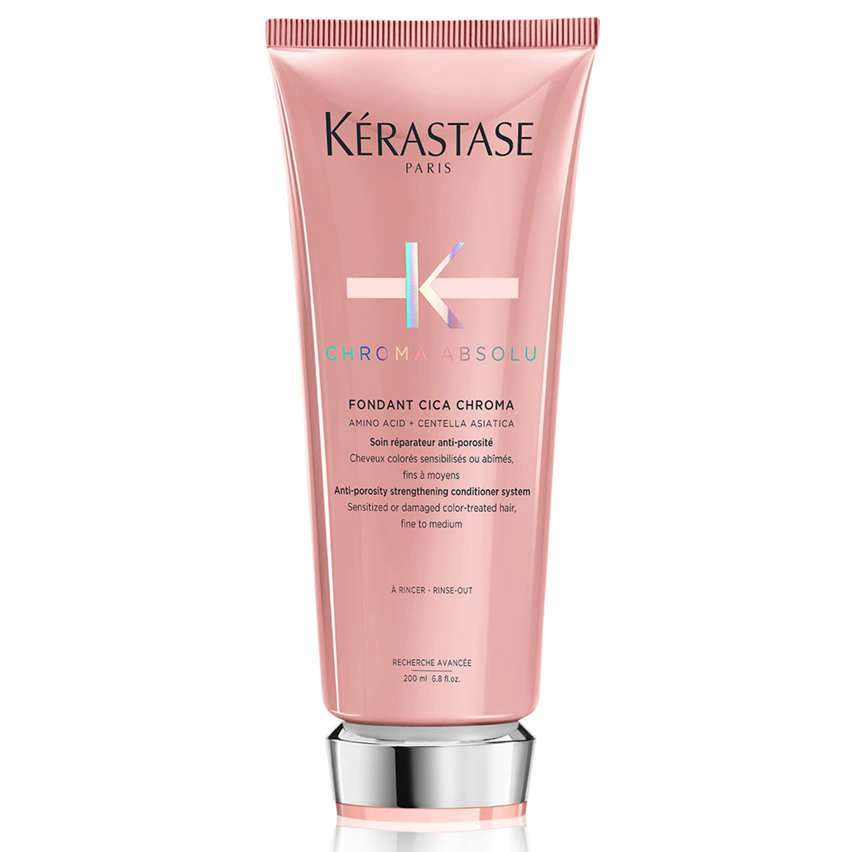 KÉRASTASE front packaging showing product benefits and color care