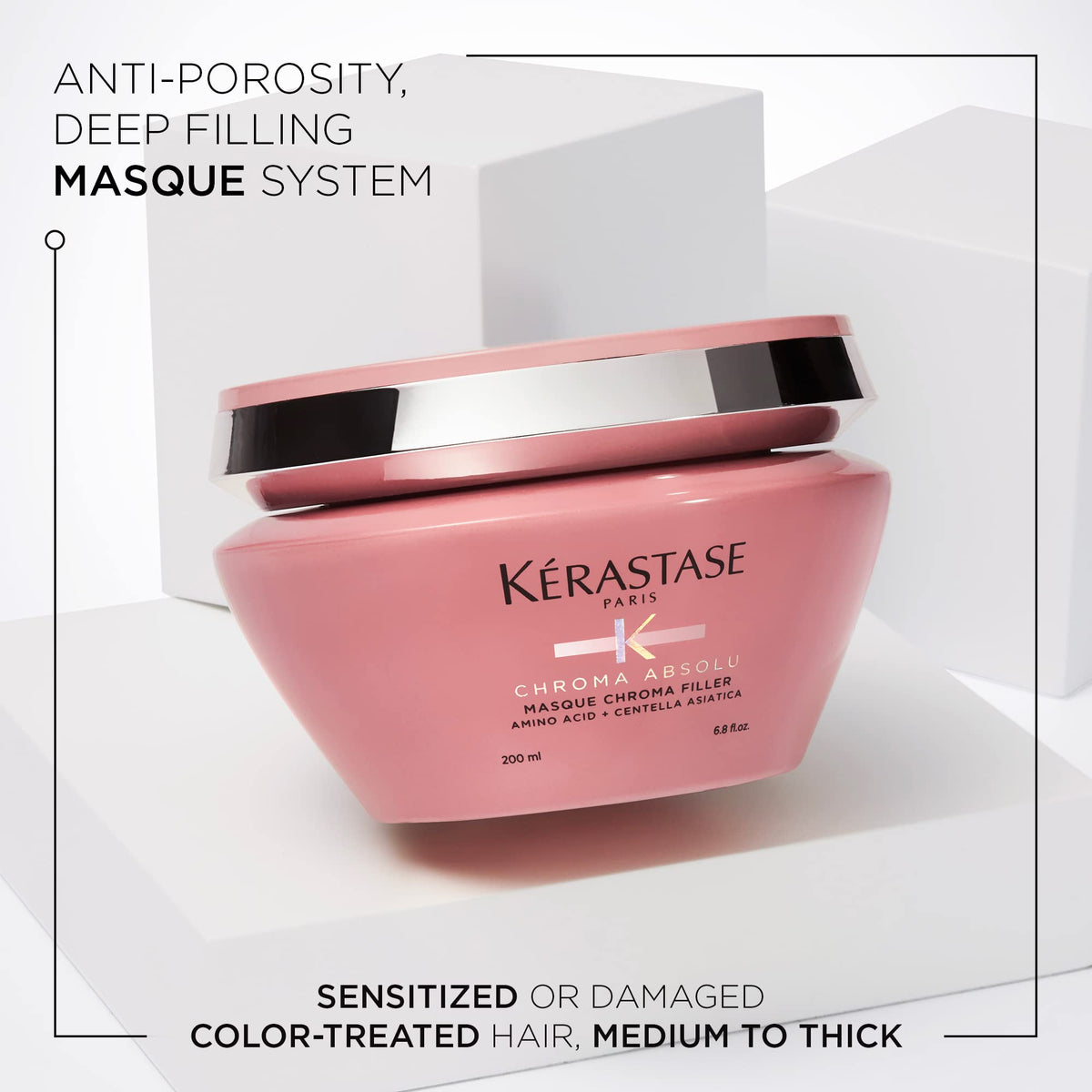 KÉRASTASE cream texture close-up revealing rich formula for deep hydration benefits